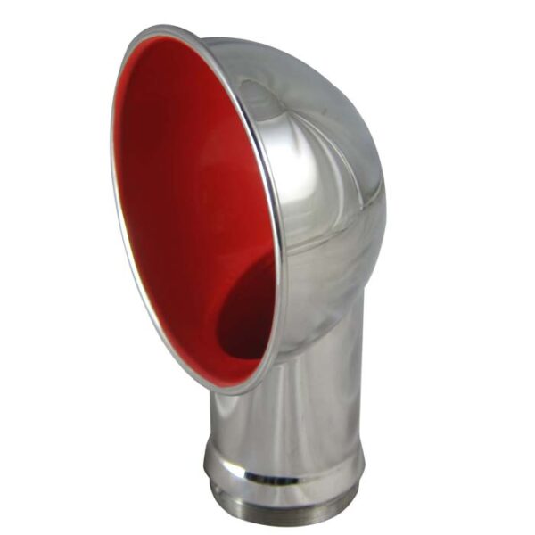 Stainless Round Cowl Vent Red