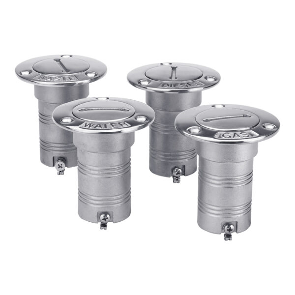 316 Stainless Steel Marine Boat Fuel Vent - 90° Flush Mount For 5/8" Hose With Hardware