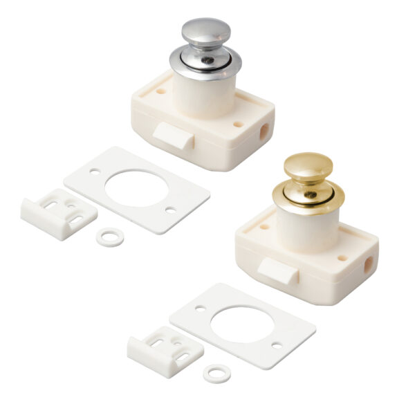 Round Push Button Cabinet Latch