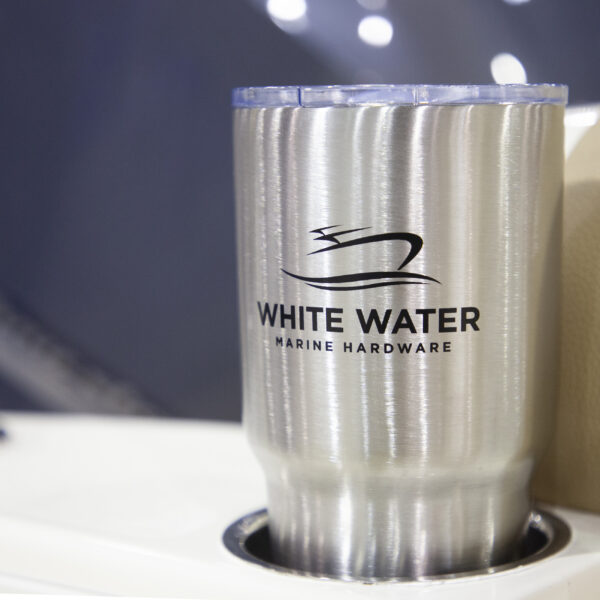 White Water Stainless Steel Tumblers With Slide Lid