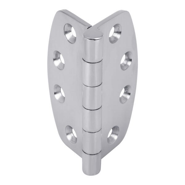 316 SS Cast Rounded Edge Crescent Butt Hinge – White Water Marine Hardware