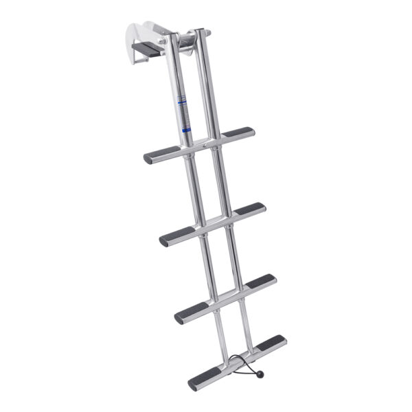 Stainless Steel Telescoping Dive Door Ladder, Wall Mount