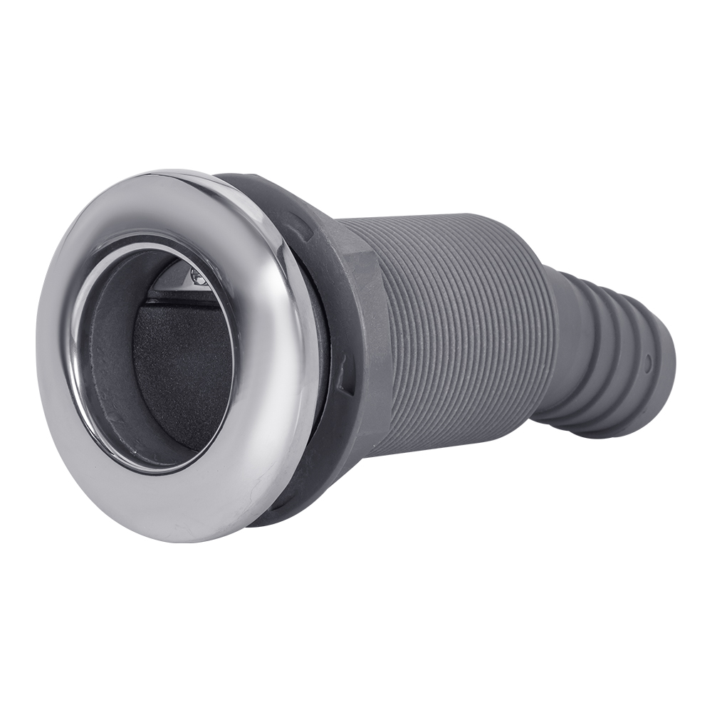 White Nylon Boat Drain Scupper - Deck Drain Or Air Vent For Transom & Bilge (Part #36704)