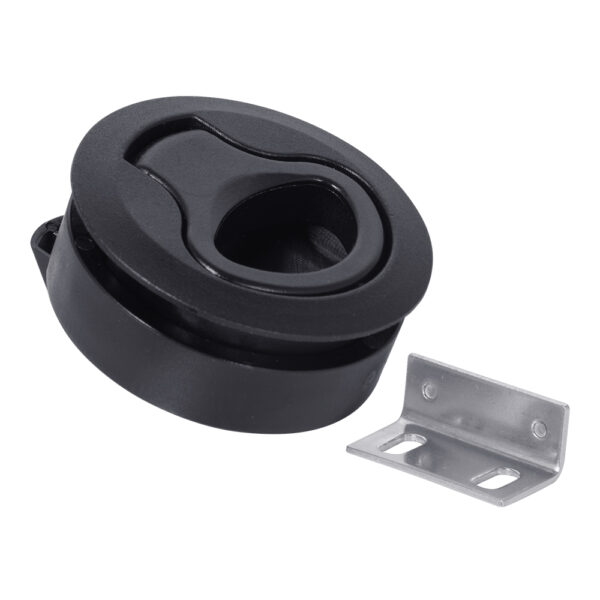 Black Nylon Round Slam Latch