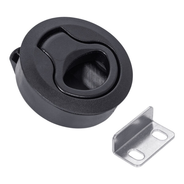 Black Nylon Round Slam Latch