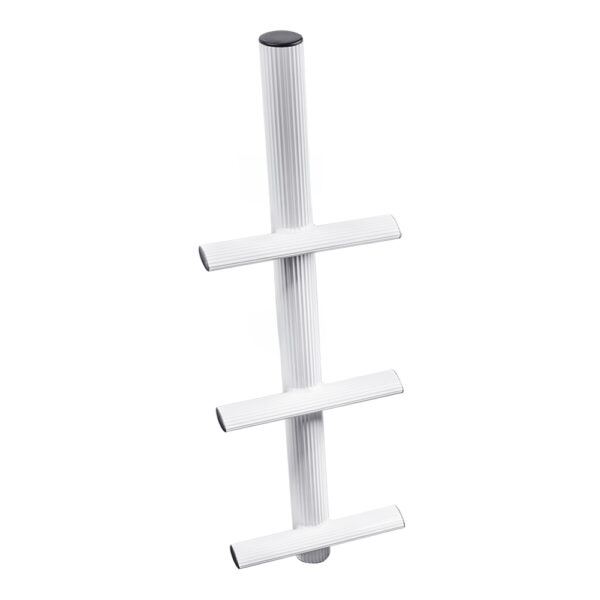 White Powdercoated Aluminum Sport/Diver Ladder